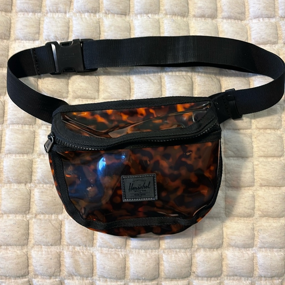 Herschel Fifteen - Tortoise Shell Clear Hip Waist Fanny Bum Cross Body Pack Bag